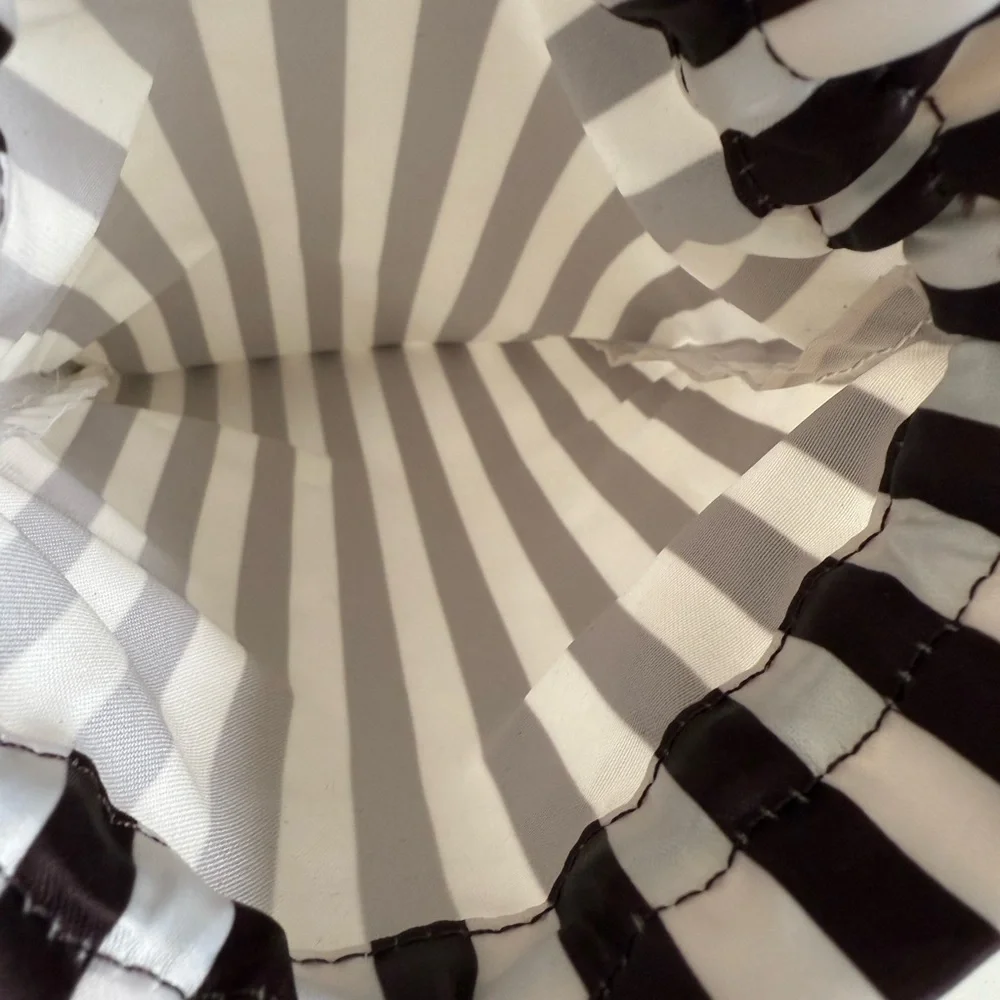 Henri Bendel Signature Brown Satin Striped Dustbag